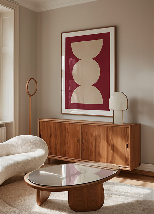 Simetría curva Póster