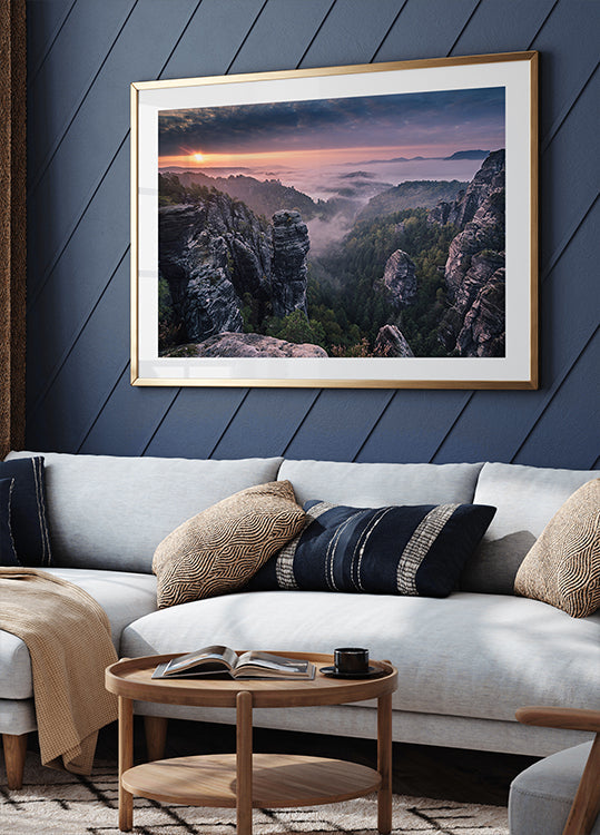 Amanecer en las rocas