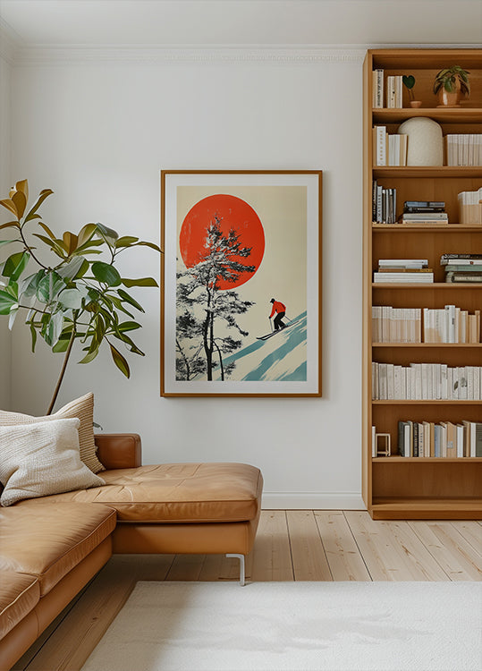 Esquiar en Japón Póster