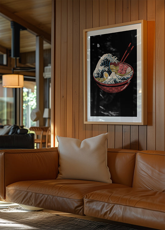 Gran ola de ramen Póster