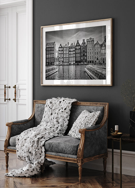 AMSTERDAM Damrak Póster