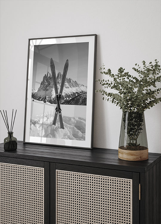 Póster Esquís cruzados