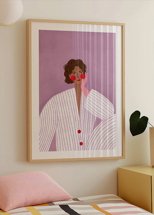 La mujer del guante rosa Póster