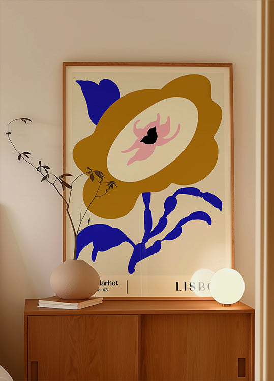 Mercado de las Flores. Póster Lisboa