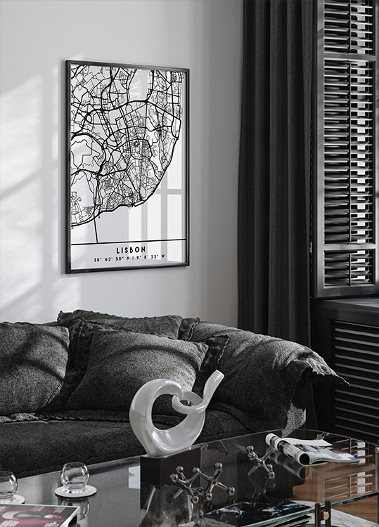 Mapas negros 39 Póster