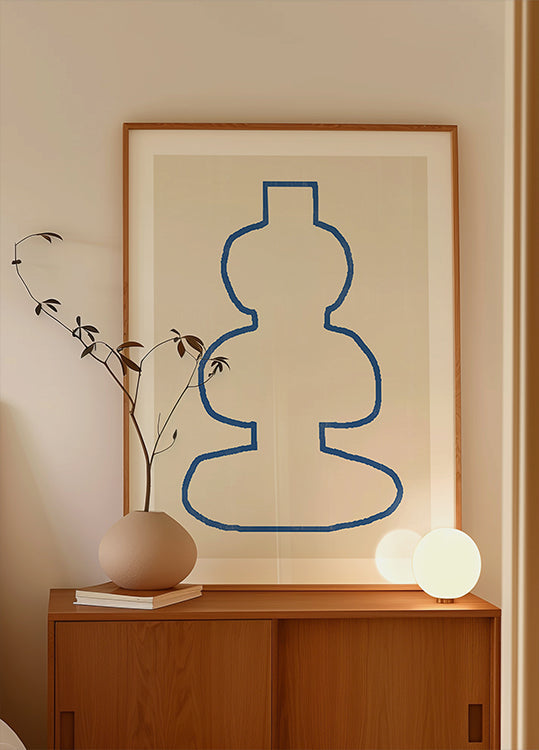 Póster Silueta abstracta