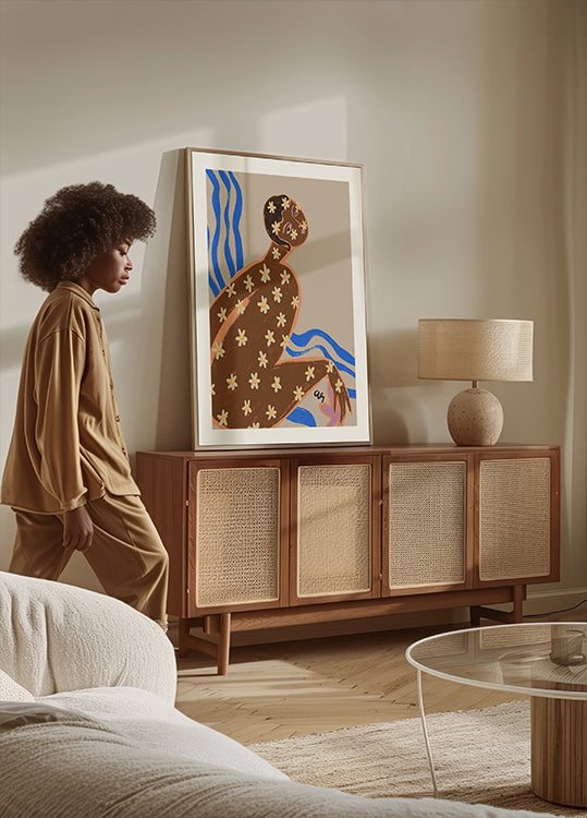 Margarita floreciente Póster