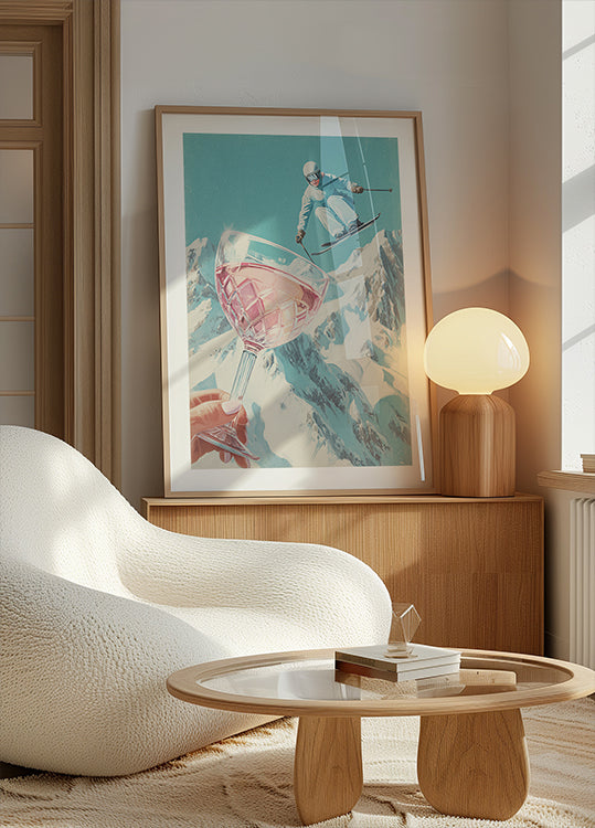 Beber y esquiar Póster