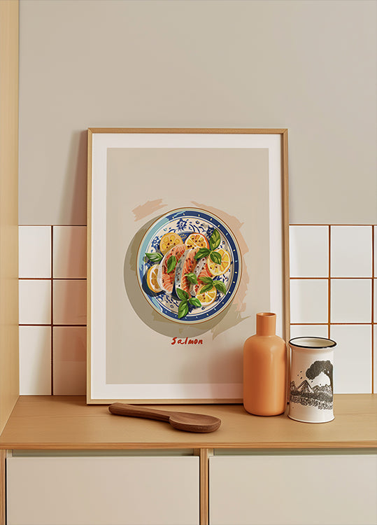 Plato de salmón picante