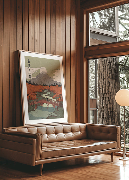 Beautiful River At Dusk Plakat - Posterbox