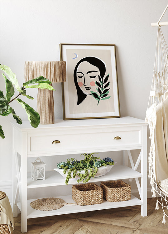 Serenidad iluminada por la luna