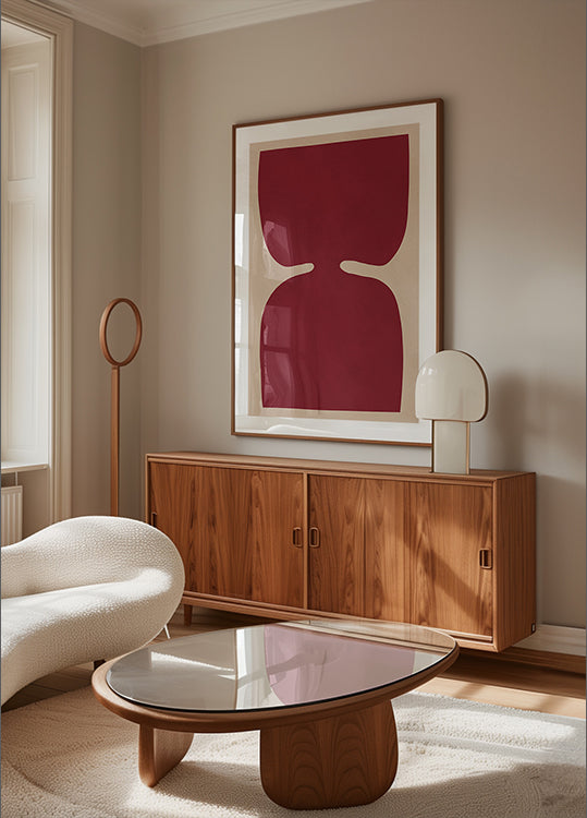 Reflexión carmesí Póster