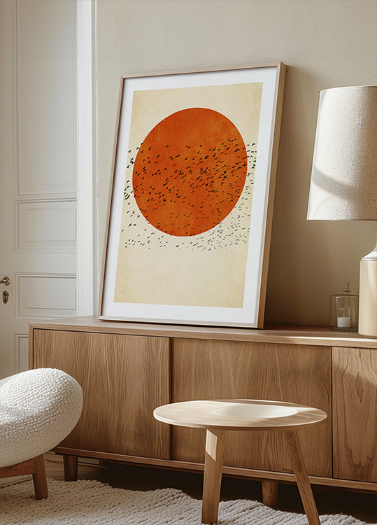 Pájaros en el sol Póster