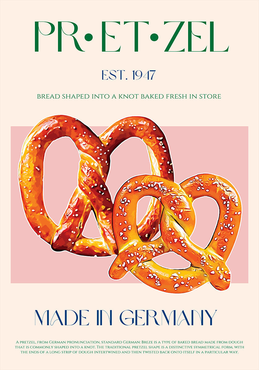 Pretzel Delight Plakat - Posterbox