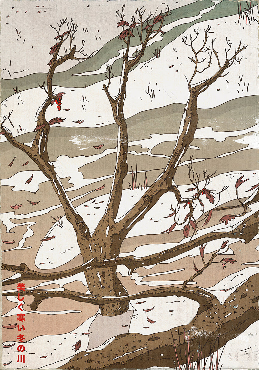 The Beautiful Cold Winters Stream Plakat - Posterbox