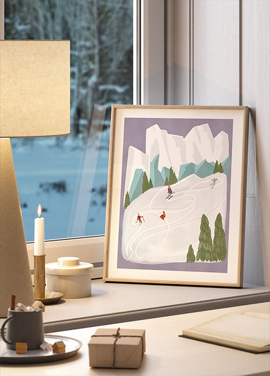 Skiers Plakat - Posterbox