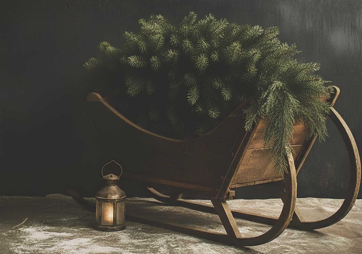 Christmas Sled Plakat - Posterbox