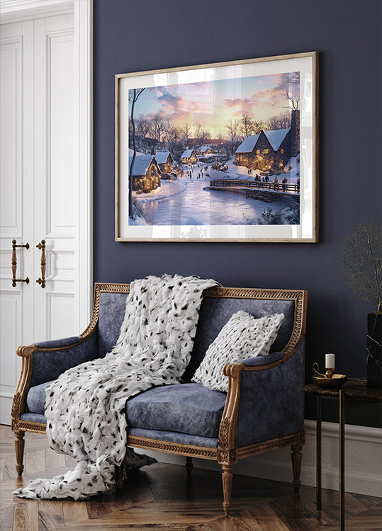 Pictufy Winter Village 2 Plakat - Posterbox
