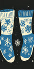 Vintage Socks Knittwear Blue On Black Plakat - Posterbox