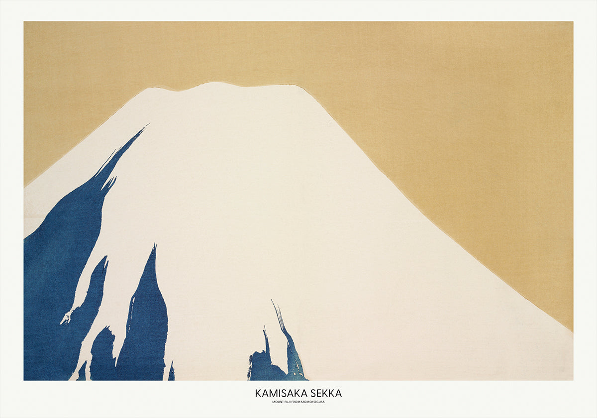 Monte Fuji de Momoyogusa Póster