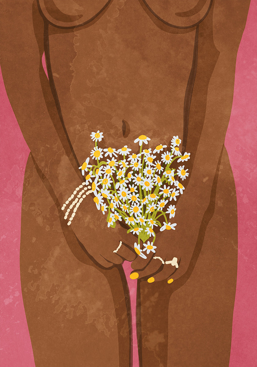 Llevando flores Póster