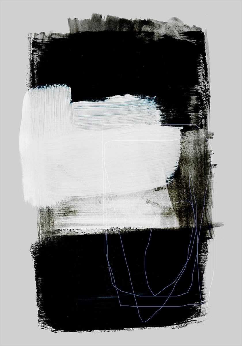 Abstract Brush Strokes 130 Plakat
