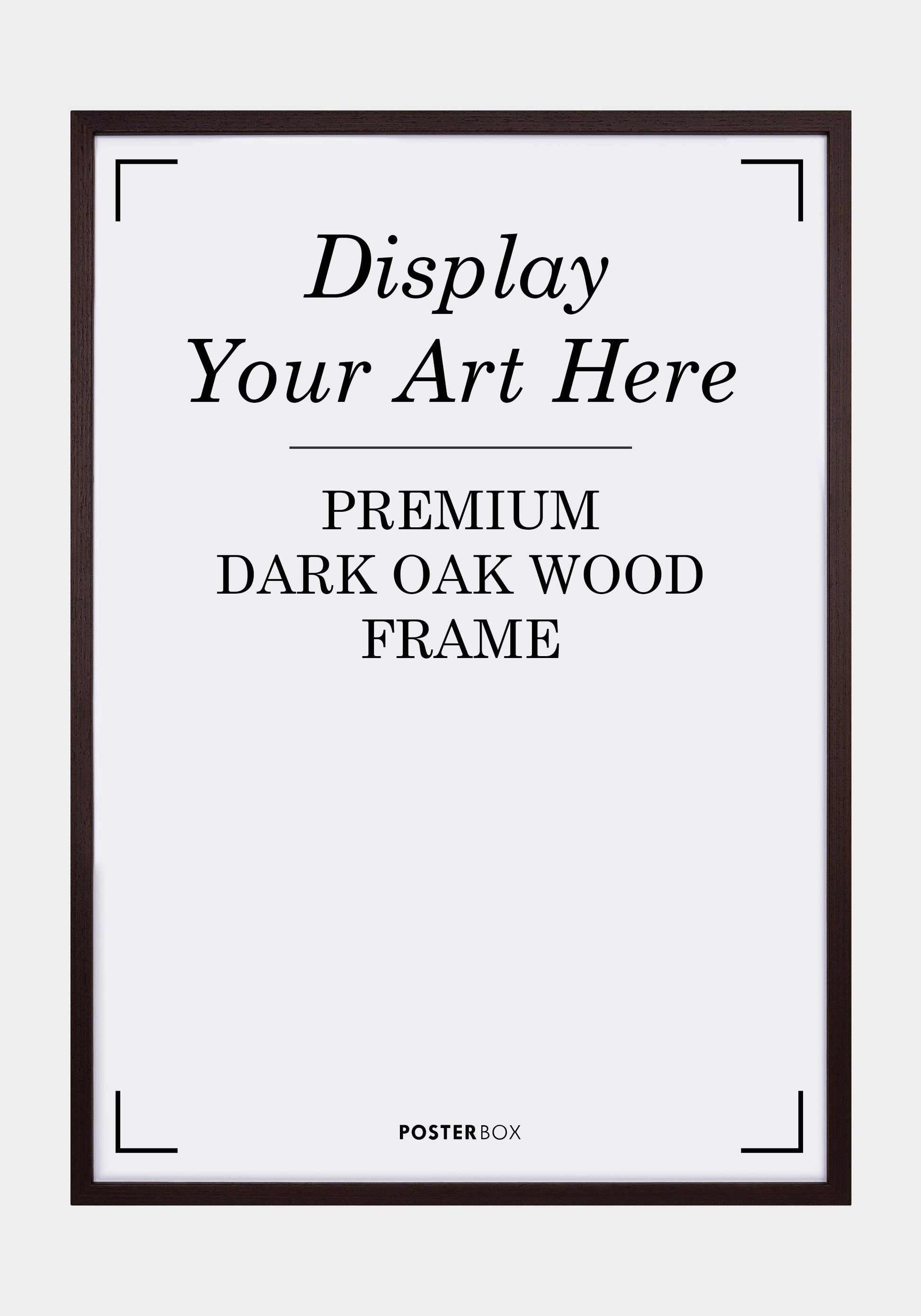 Premium Wood frame Nielsen Dark Oak - Posterbox