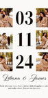 Anniversary Date Personalized Photo Collage Plakat - Posterbox