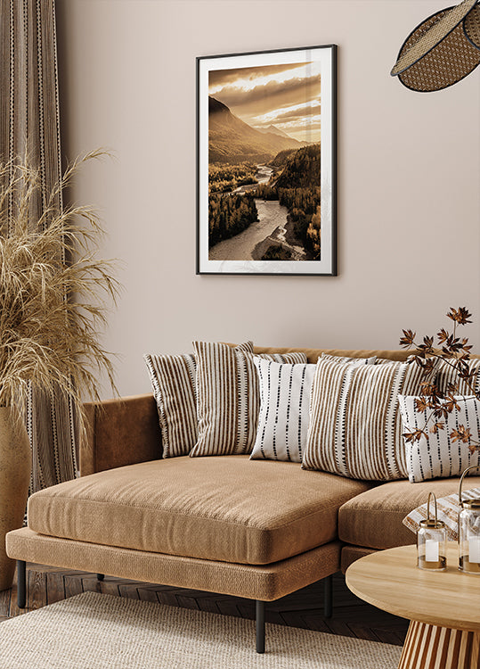 Autumn River Valley Plakat - Posterbox.dk
