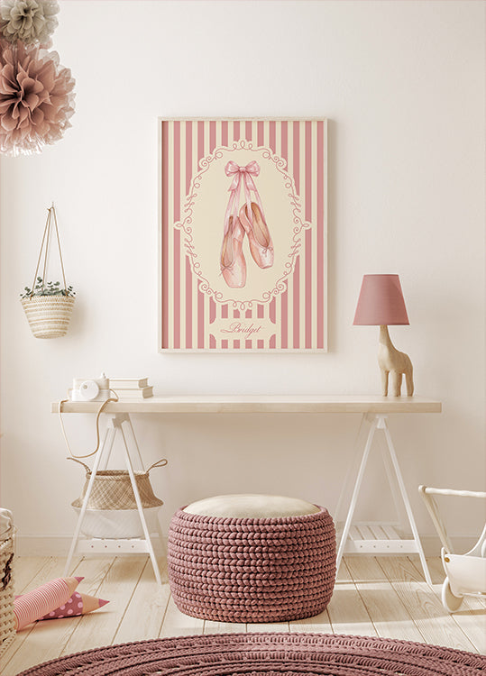 Ballet Baby Name Personal Poster - Posterbox