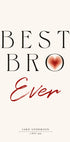 Best Bro Ever Personalized Plakat - Posterbox.dk