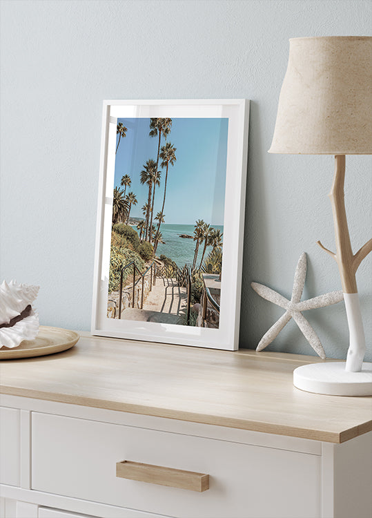 Póster de la ruta costera de California - Posterbox.dk