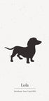 Custom Dog Silhouette Plakat - Posterbox.dk