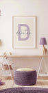 Custom Initial Name Plakat - Posterbox.dk