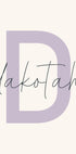 Custom Initial Name Plakat - Posterbox.dk