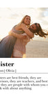 Custom Sister Definition Plakat - Posterbox.dk