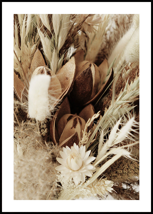 Delicate Dried Flowers Bouquet  Plakat - Posterbox.dk