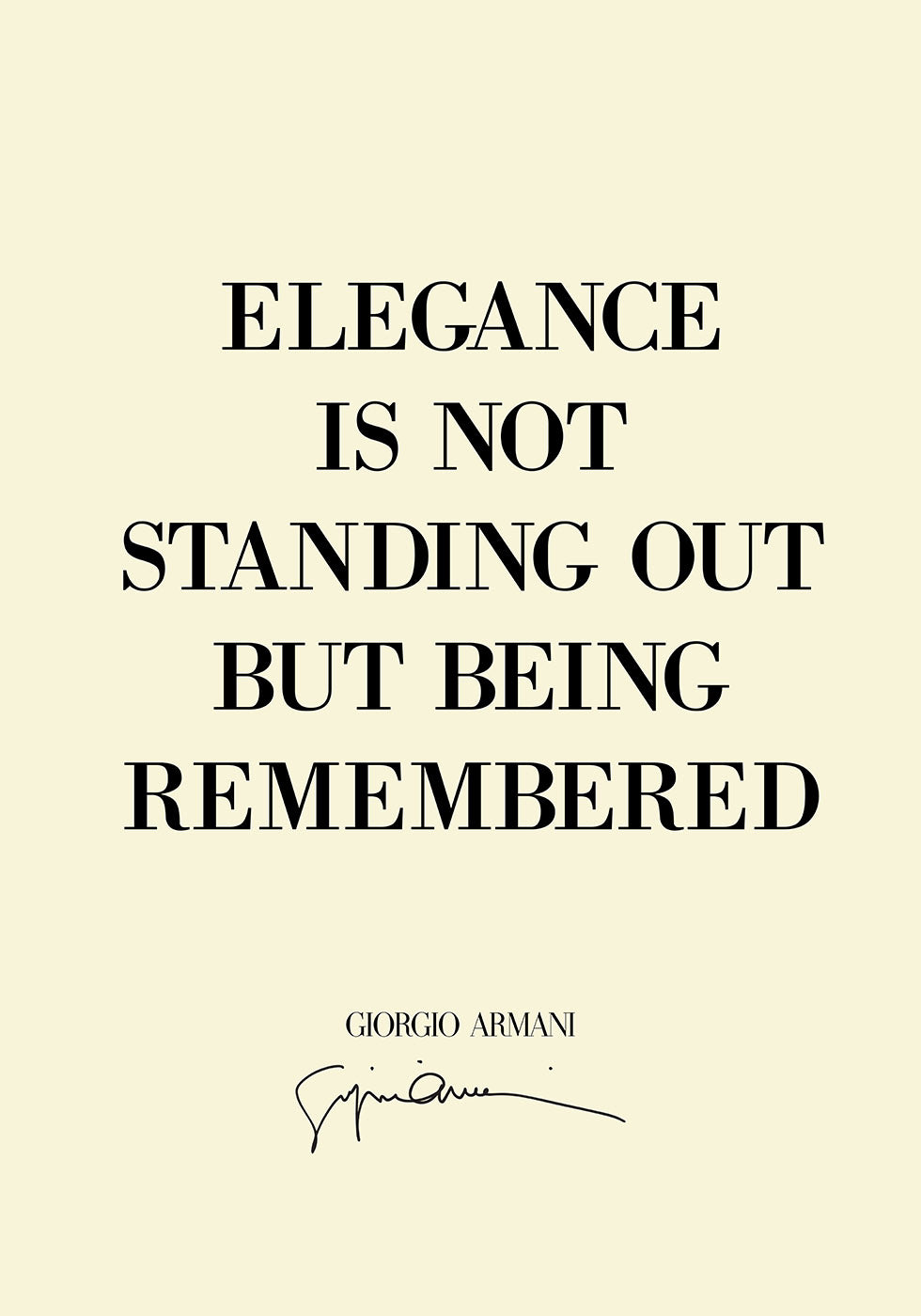 Elegance Quote Plakat - Posterbox.dk
