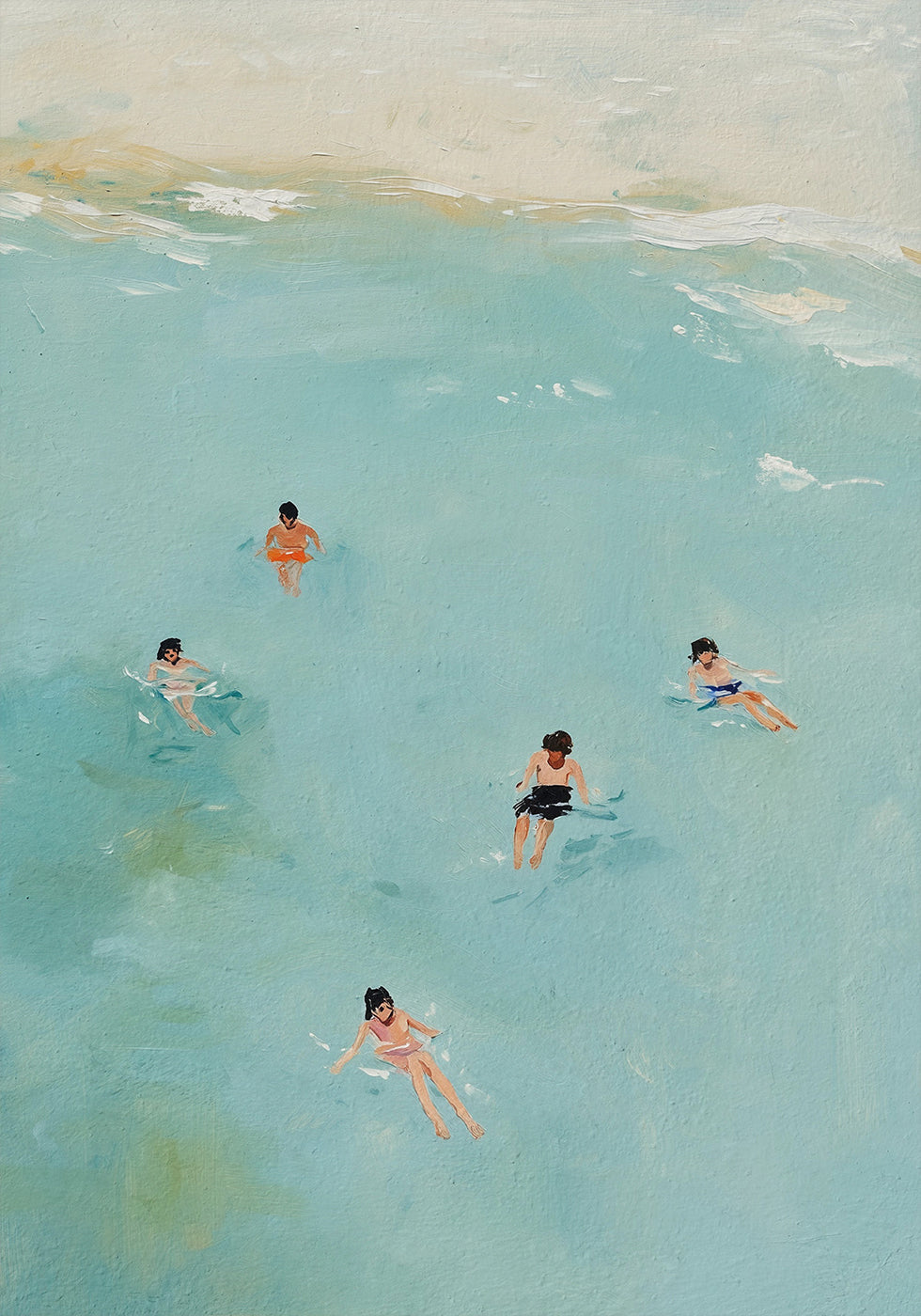 Póster Flotando en aguas acuáticas - Posterbox.dk