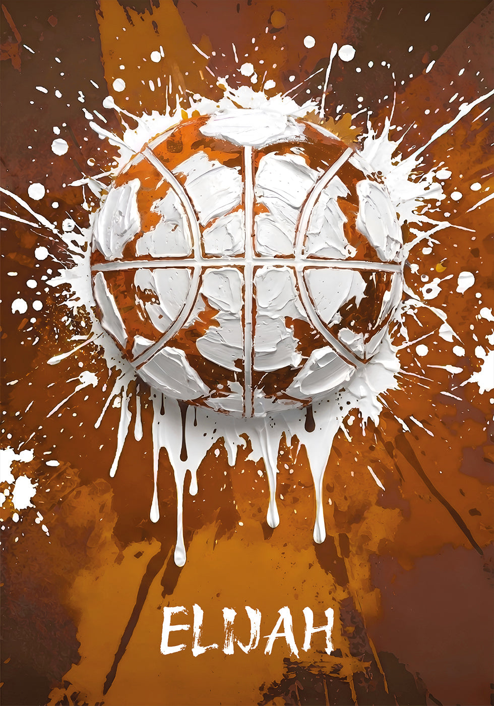 Graffiti Basketball Personal Name - Posterbox