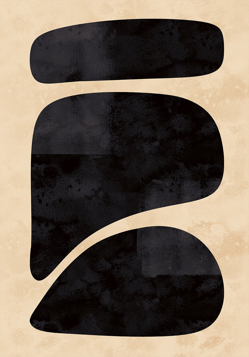 Minimal Black Shapes Plakat - Posterbox