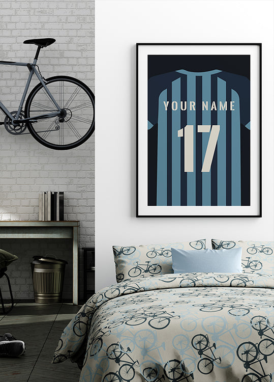 Personalized Football Jersey Plakat - Posterbox.dk