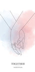 Personalized Holding Hands Plakat - Posterbox.dk