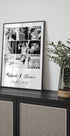 Personalized Wedding Photo Collage Plakat - Posterbox.dk