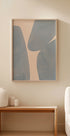 Soft Blue Forms, Abstract Shapes Plakat - Posterbox