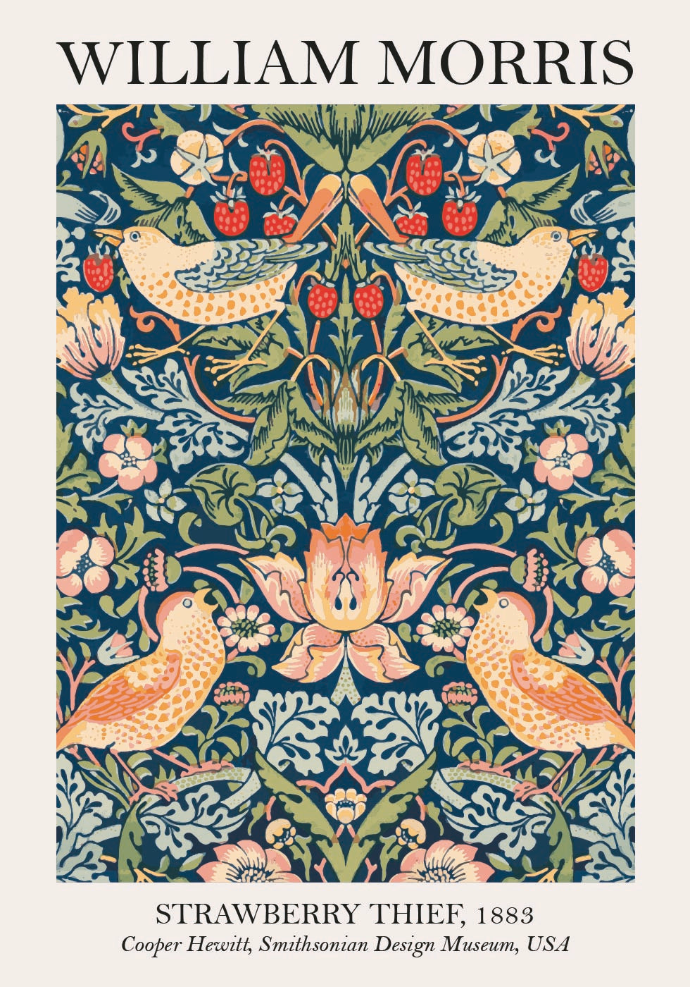 Strawberry Thief, William Morris Plakat - Posterbox.dk