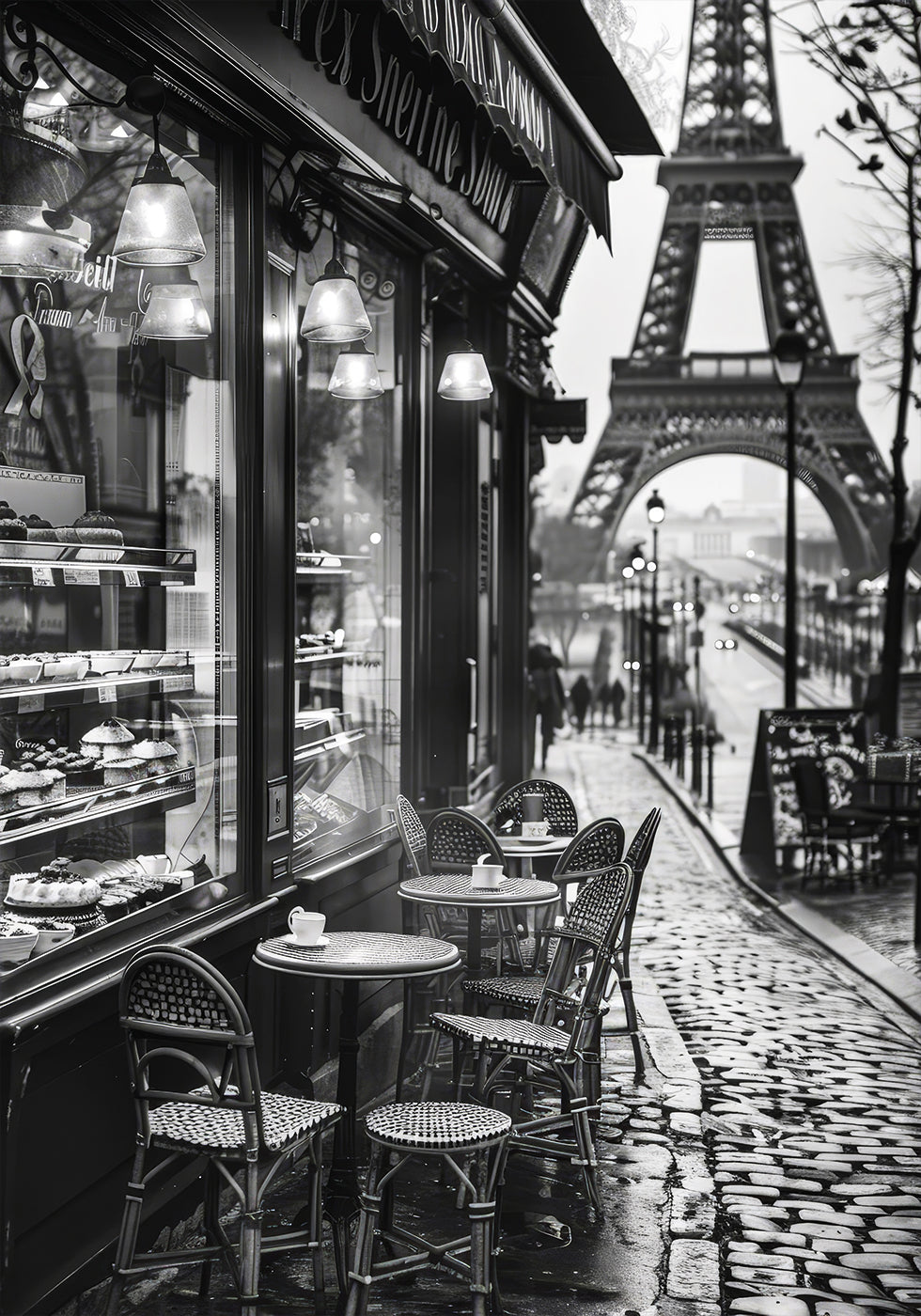 Street Cafe in Paris Plakat - Posterbox.dk