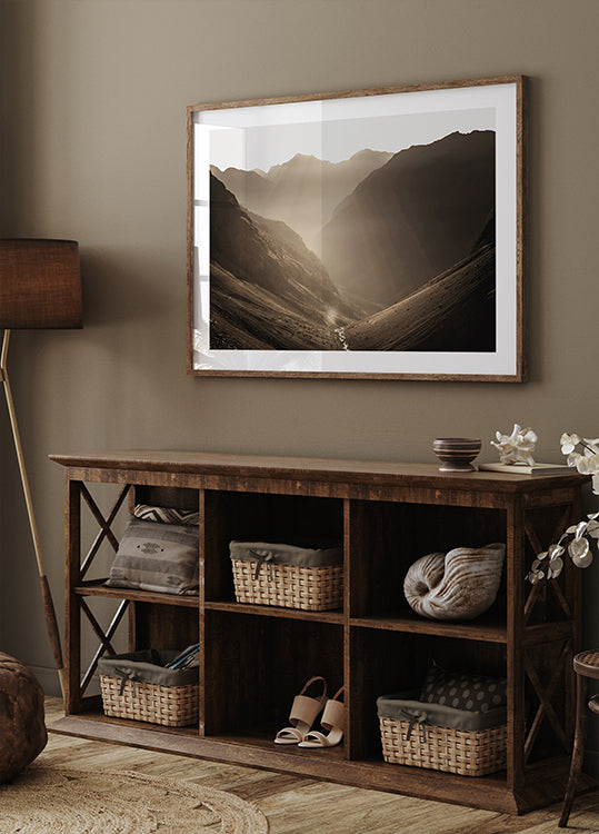 Valley of Calm at Sunrise Plakat - Posterbox.dk