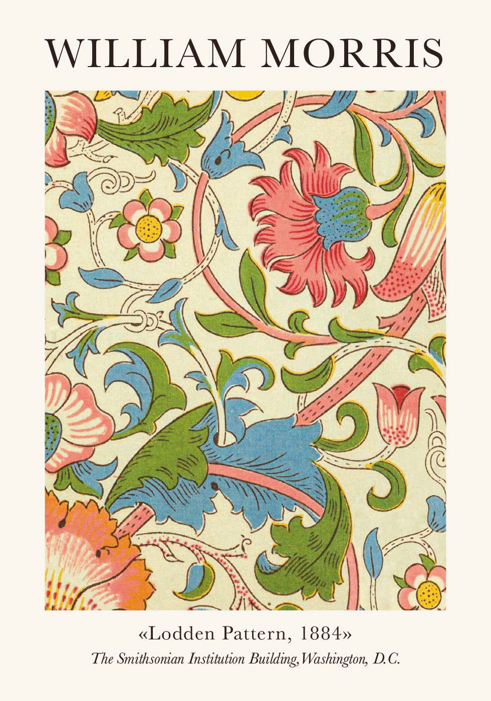 William Morris Lodden Pattern Plakat - Posterbox.dk