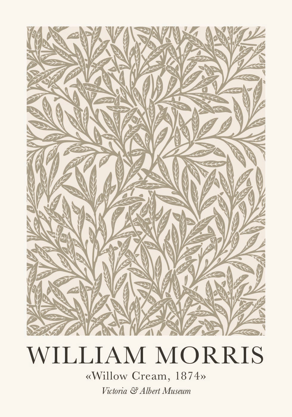 William Morris Willow Cream Plakat - Posterbox.dk